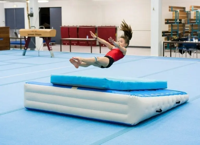 Roundoff backflip practice with the AirIncline