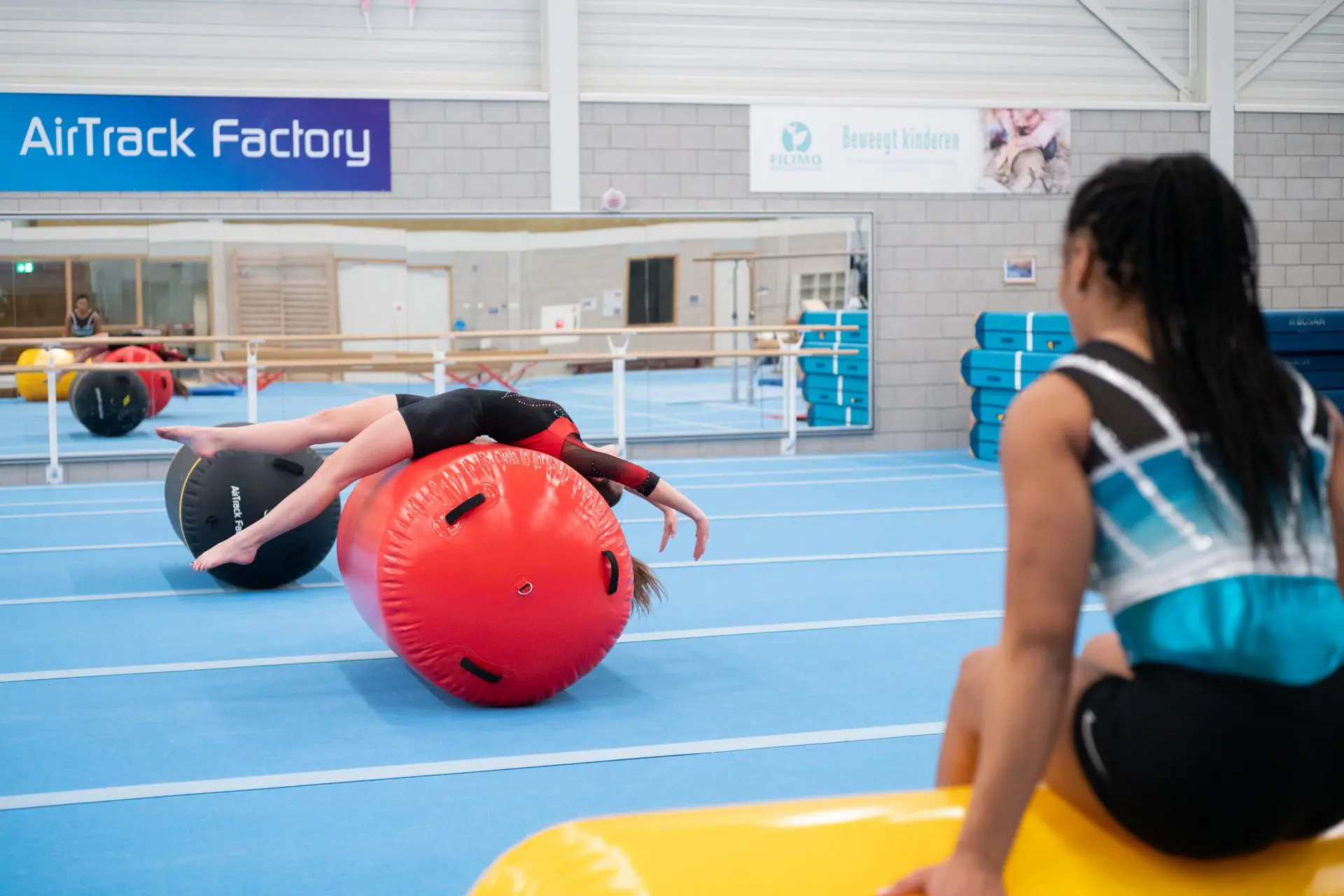 gymnast using red AirRoll