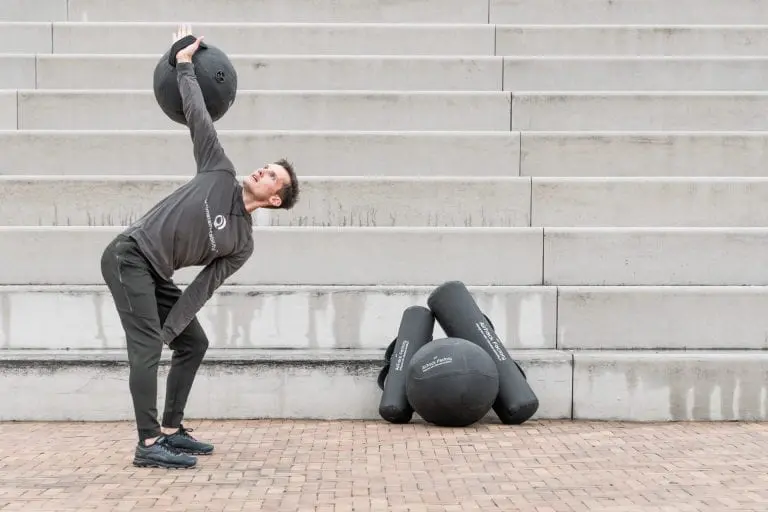 Athlete outside with AquaBall