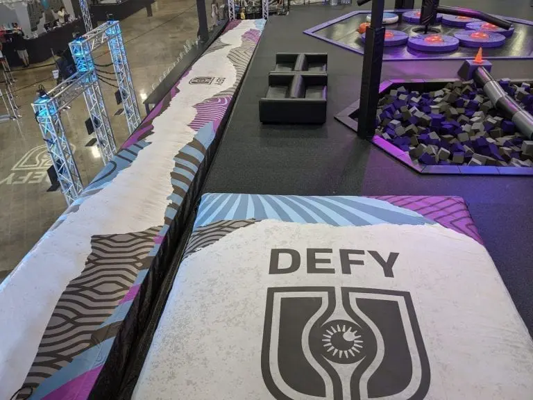 defy zipline airbag landing Trampoline Park
