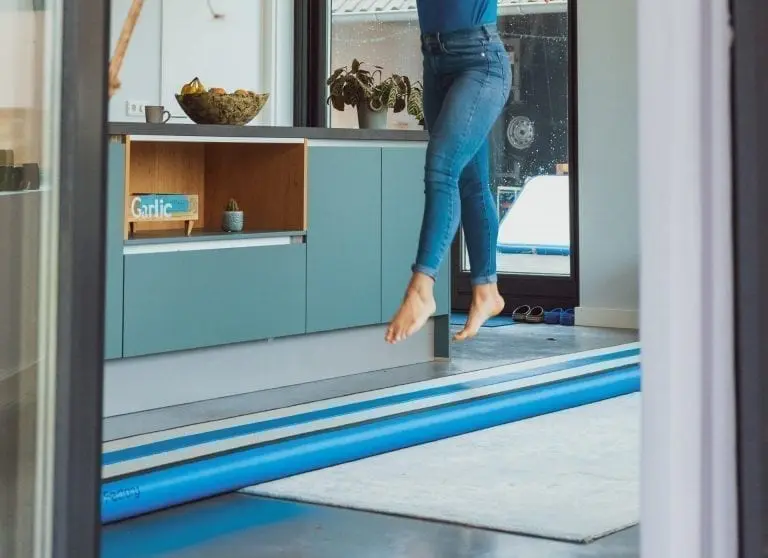 Girl jumping on AirBeam