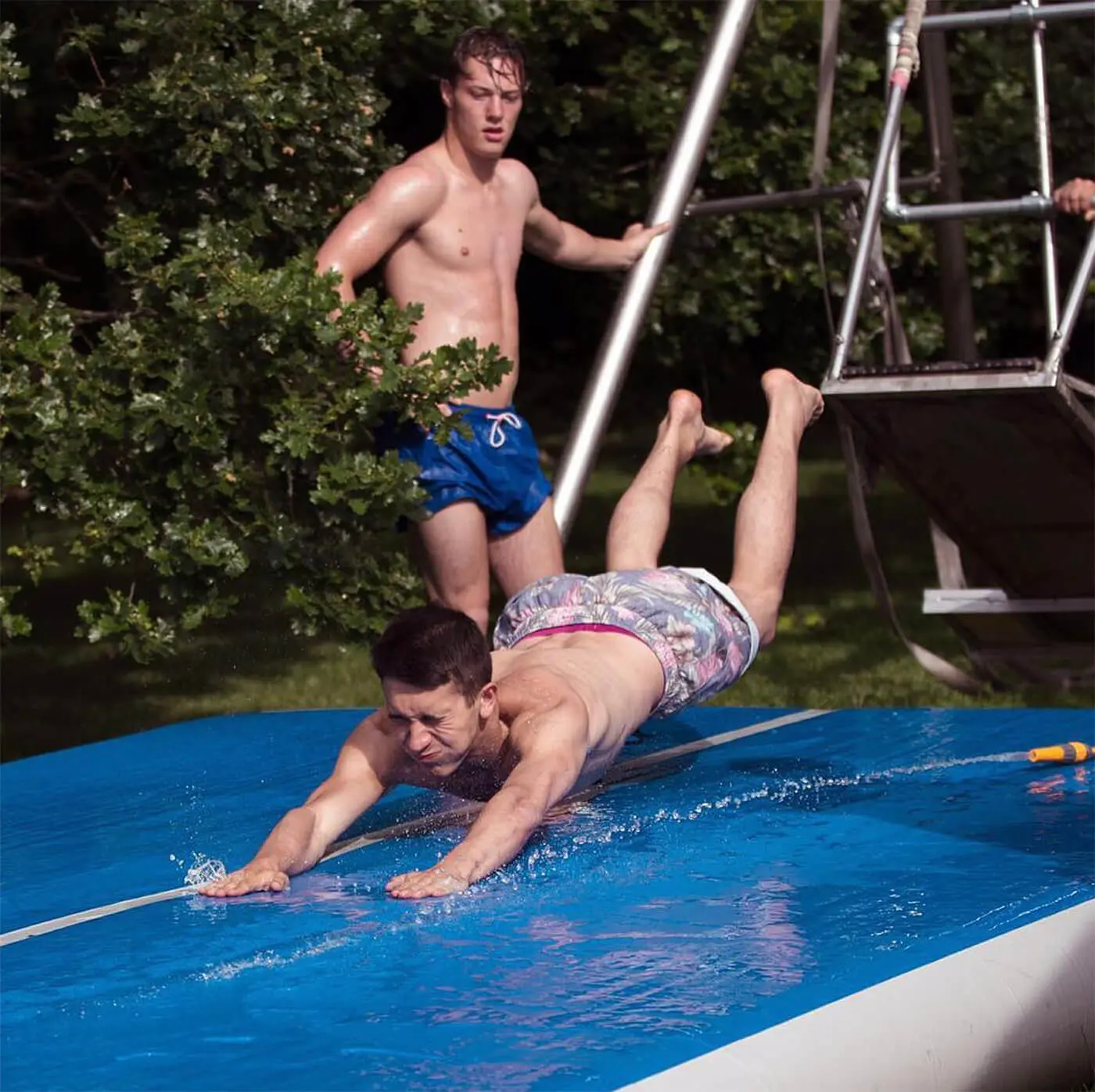 slip n slide damien walters blue airtrack